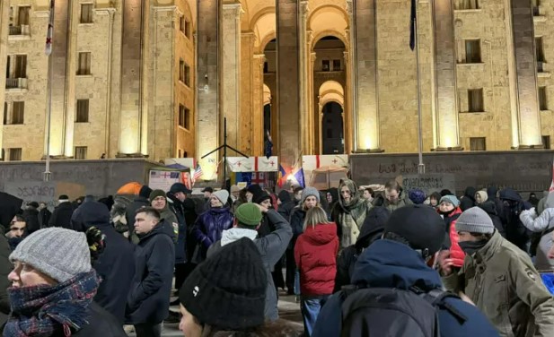 პარლამენტის წინ საპროტესტო აქცია გაიმართა