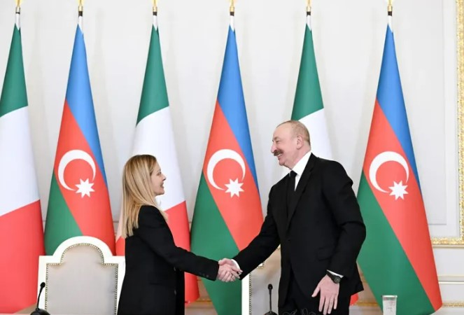 ილჰამ ალიევი ბაქოში ჯორჯია მელონის შეხვდა